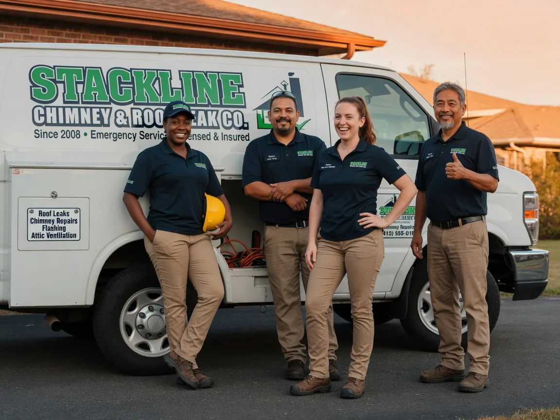 Chimney flashing repair company in Larsen, WI